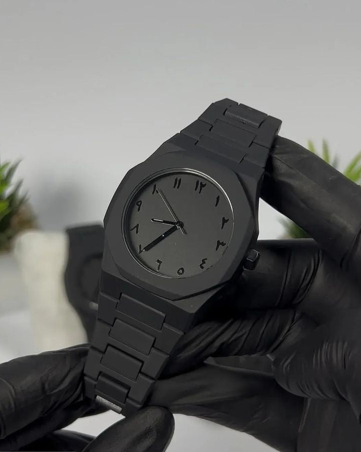 Black Arabic Aura Watch