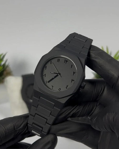 Black Arabic Aura Watch