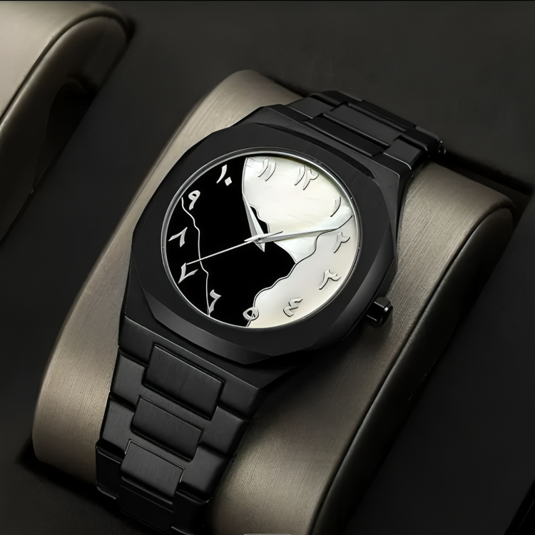 Black Arabic Aura Watch